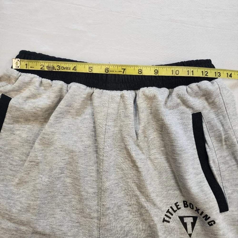 NWT Title Boxing Men's Gray Black Sweatpants Jogger, sz Large - Picture 5 of 13